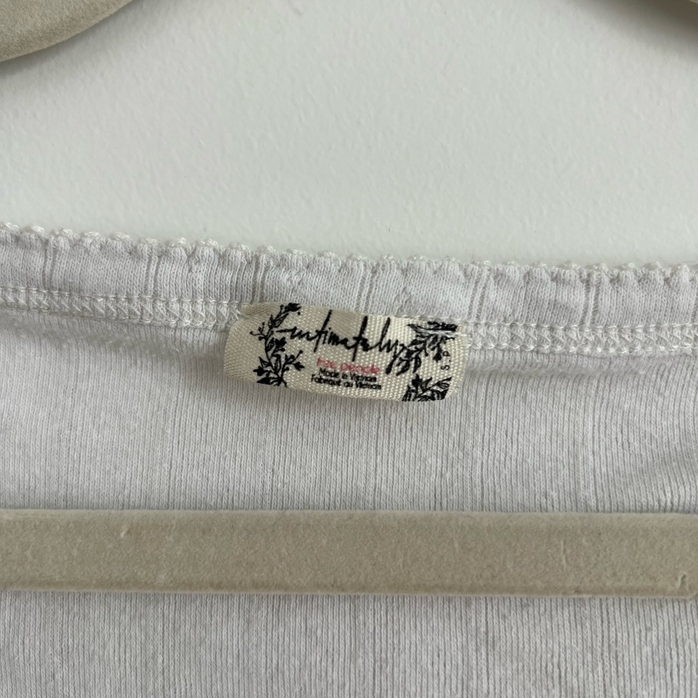 Free People Cropped Scoop Neck Top - Picture 3 of 5